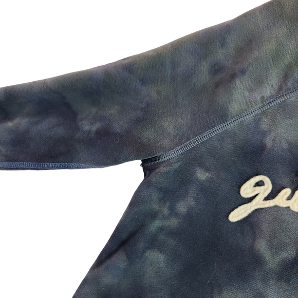 Gilly Hicks Watercolor Hand Dyed OOAK 3/4 Sleeve Cropped Sweatshirt Size Small - Picture 4 of 10